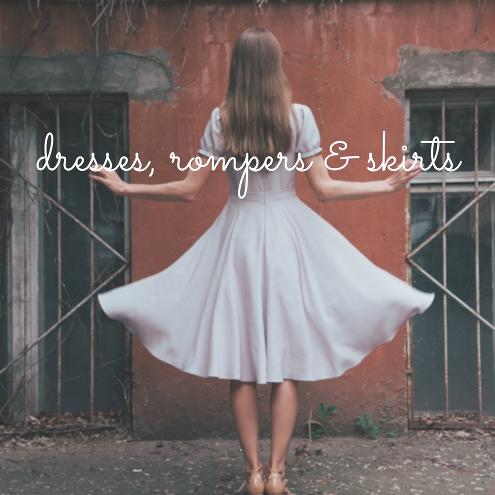 DRESSES, ROMPERS AND SKIRTS